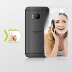 Kişiye Özel HTC One M9 İnce Şeffaf Silikon Telefon Kapağı