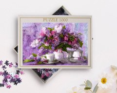 BK Home Yağlıboya Tasarımlı 1000 Parça Profesyonel Puzzle-24