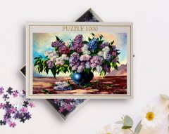 BK Home Yağlıboya Tasarımlı 1000 Parça Profesyonel Puzzle-26