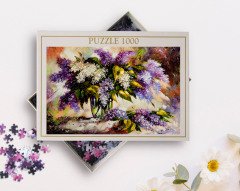 BK Home Yağlıboya Tasarımlı 1000 Parça Profesyonel Puzzle-28