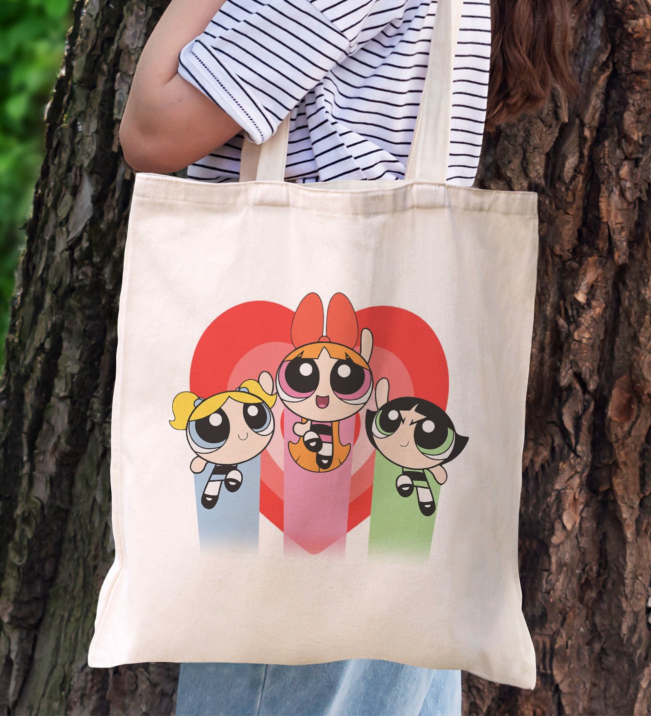 BK Gift Powerpuff Girls Buttercup Kanvas Bez Çanta, Baskılı Omuz Çantası-1, Alışveriş Çantası, Plaj Çantası