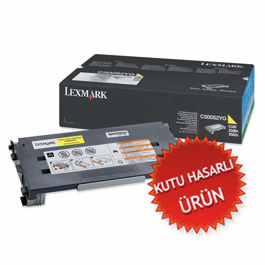 Lexmark C500S2YG Sarı Toner - Lexmark C500N (C) (T15323)