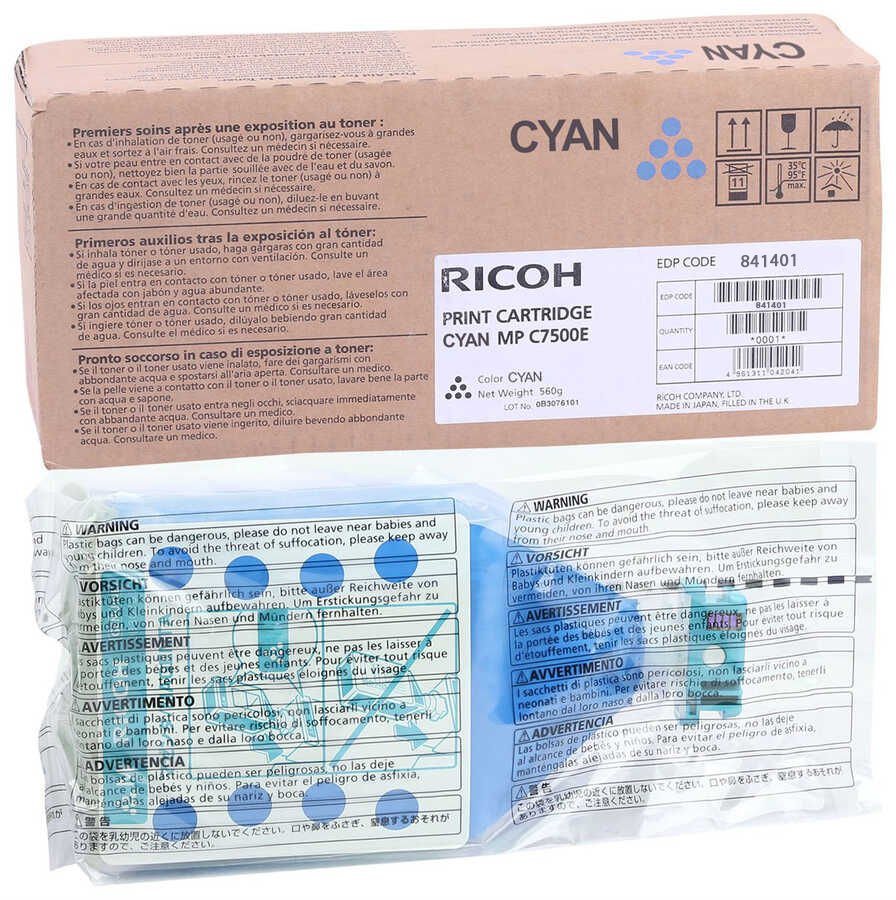 Ricoh 841401 Mavi Orjinal Toner - MP-C6000 / MP-C7500