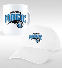 NBA Orlando Magic Beyaz Kupa ve Şapka Seti