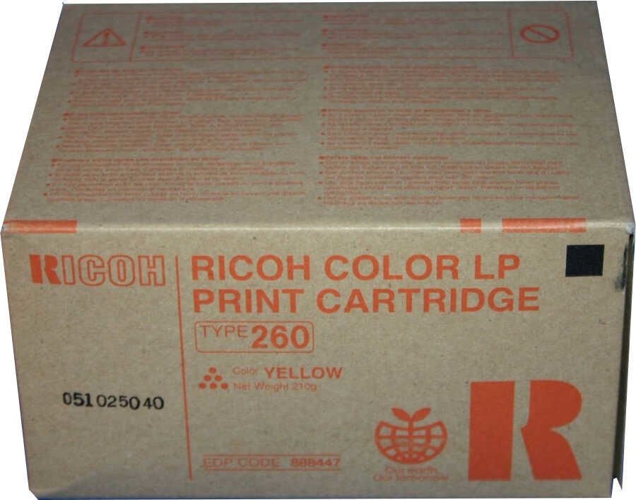 Ricoh 888447 Sarı Orjinal Toner -TYPE 260 C7528N / C7535 / CL7200 (T15900)