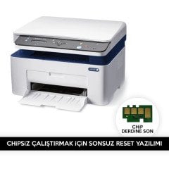 Xerox 3025 3025V Yazıcı Chipsiz Çalıştırmak için Reset Yazılımı