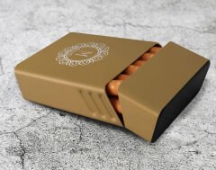 BK Gift Kişiye Özel İsimli Sarı Metal Sigara Tabakası-6, Arkadaşa Hediye, İsimli Sigaralık, Metal Sigara Kutusu