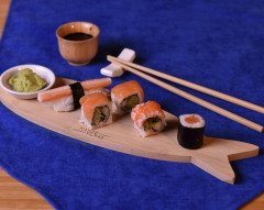 Kişiye Özel İsimli Bambum Suki Sushi Seti 8 Parça