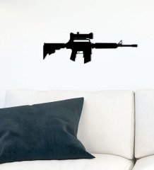 BK Gift Silah Tasarımlı Ahşap Duvar Süsü-72
