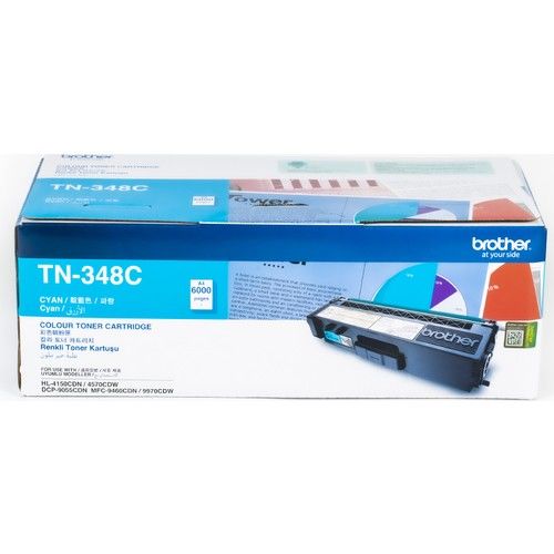 BROTHER TN-348C Orijinal Mavi Toner (6000 Sayfa)