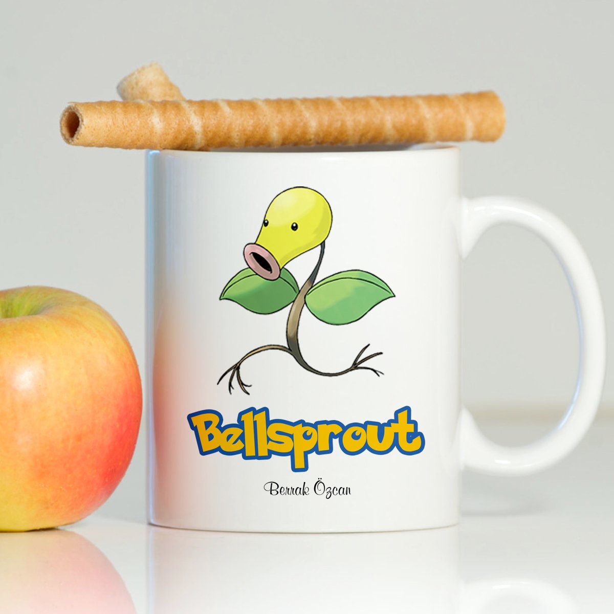 Kişiye Özel Pokemon Bellsprout Beyaz Kupa Bardak