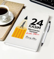 BK Gift Kişiye Özel İsimli Öğretmenler Günü Tasarımlı Defter, Tükenmez Kalem, Kupa ve Mousepad Hediye Seti - 10, Öğretmene Hediye, Öğretmenler Günü