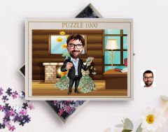 BK Gift Kişiye Özel Baba Tasarımlı 1000 Parça Profesyonel Puzzle-5, 1000 Puzzle, Arkadaşa Hediye