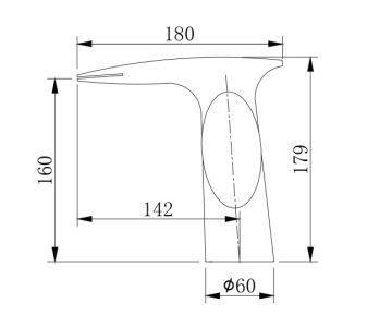 Orka Nest Lavabo Bataryası NS 2501 Siyah - Krom