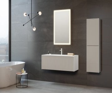 Orka Cube 80 Banyo Dolabı Vizon ( Boy Dolabı Hariçtir )