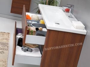 Orka Düden 60 Banyo Dolabı Odeon Ceviz (Boy Dolabı Hariçtir)