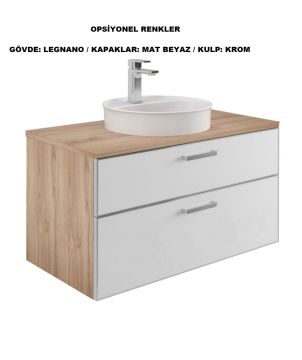 Orka Salerno 60 Banyo Dolabı Legnano / Mat Antrasit ( Boy Dolabı Hariçtir )