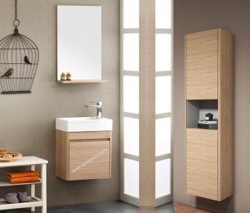 Orka Düden 45 Banyo Dolabı Odeon Beyaz Meşe (Boy Dolabı Hariçtir)