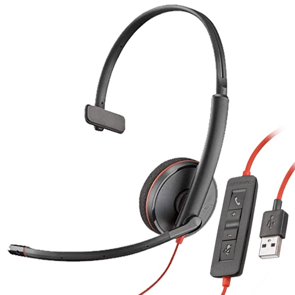 Plantronics Blackwire 3210 Tek Taraflı Taçlı Kablolu USB-A Kulaklık