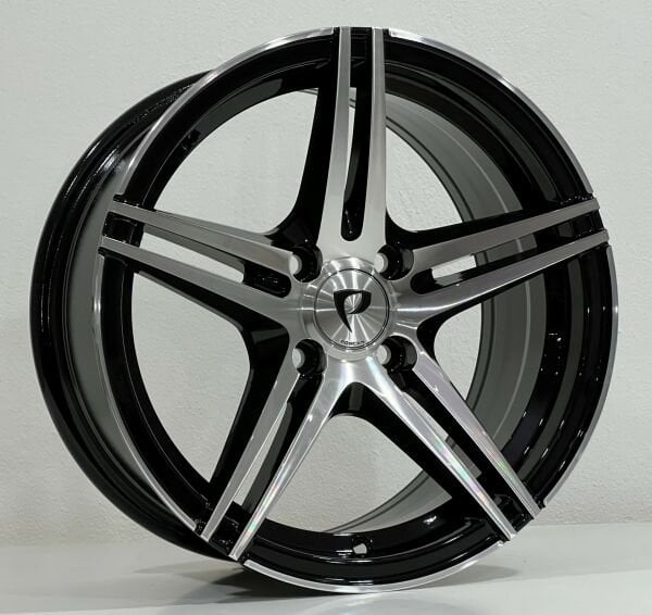 5.5X13 BK-5358 4X100 ET30 73.1 BLACK MACHINED