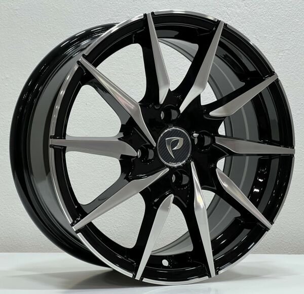 6.5X13 BK-5237 4X100 ET35 73.1 BLACK MACHINED