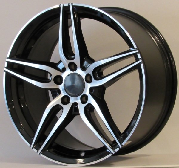 9X18 DY-288 5X112 ET48 66.6 BLACK MACHINED XL