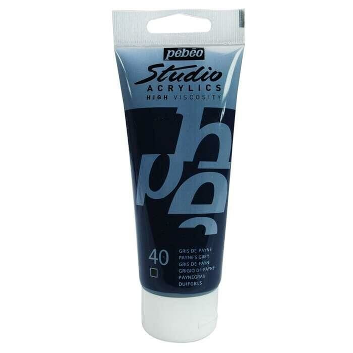 Pebeo Studio Akrilik Boya 100ml Tüp 40 Payne's Grey