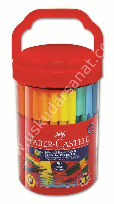 Faber Castell 50'Li Eğlenceli Keçeli Kalem Kova
