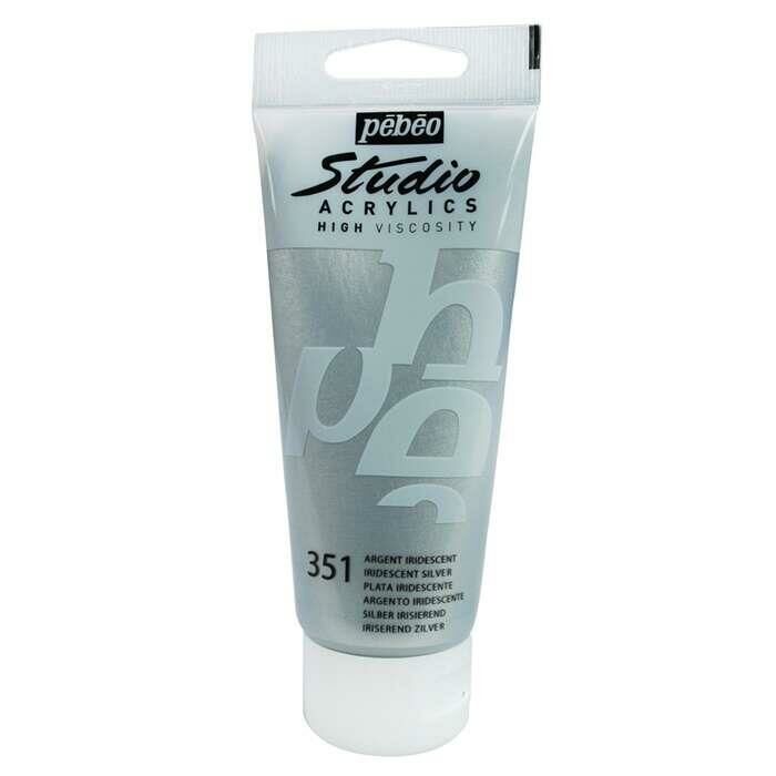 Pebeo Studio Akrilik Boya 100ml Tüp 351 Silver metallic