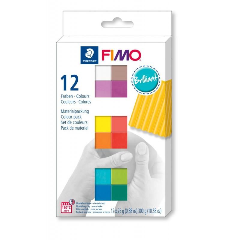 Fimo Parlak Renkler 12 li Set 12x25 gr - 8023C12-2