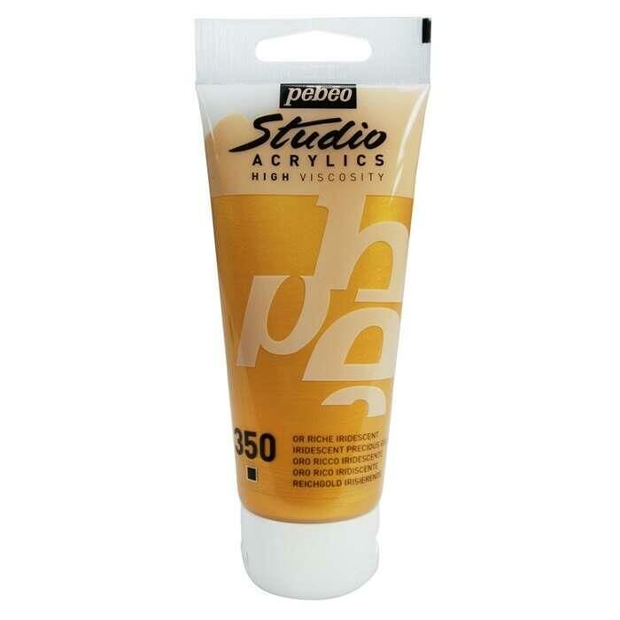 Pebeo Studio Akrilik Boya 100ml Tüp 350 Precious  Gold metallic