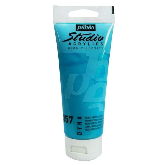 Pebeo Studio Akrilik Boya 100ml Tüp 357 Blue Green metallic