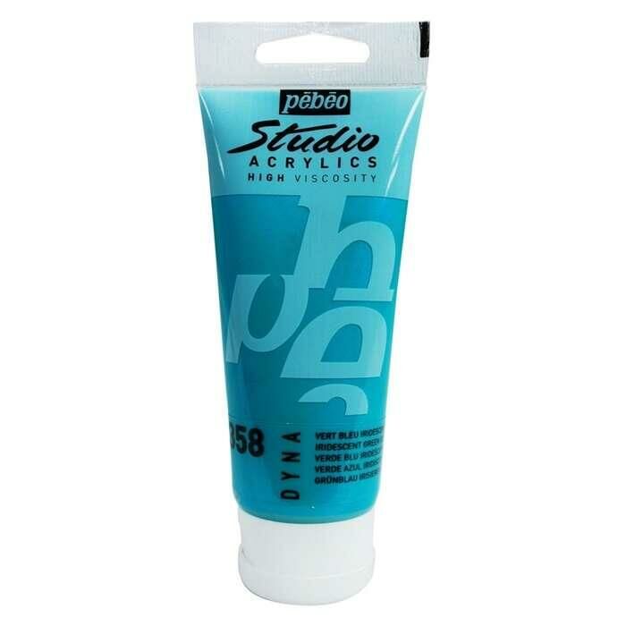 Pebeo Studio Akrilik Boya 100ml Tüp 358 Green Blue metallic