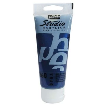 Pebeo Studio Akrilik Boya 100ml Tüp 360 Blue Black metallic