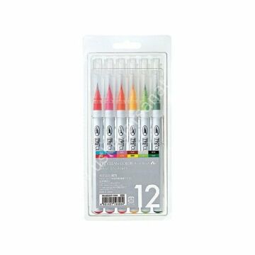 Zig Clean Color Real Brush- Fırça Kalem Set 12 Li