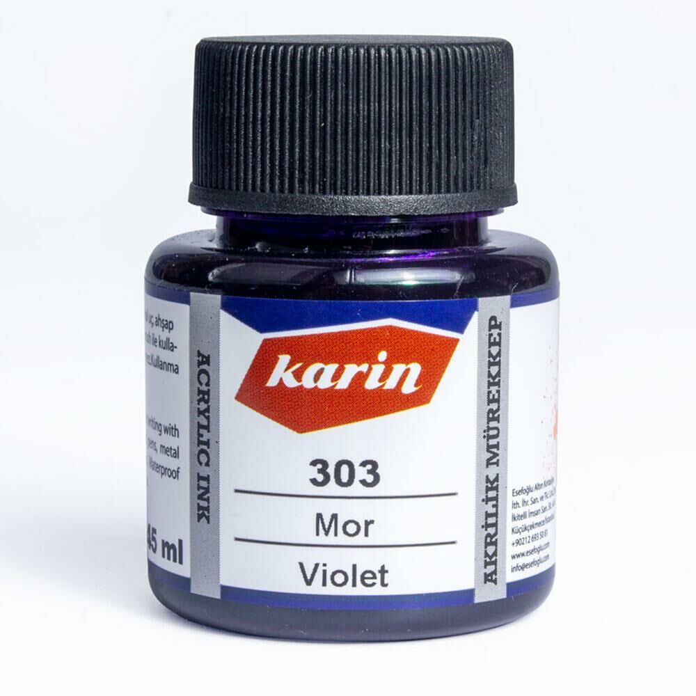 Karin Akrilik Mürekkep 45ml 303 Mor