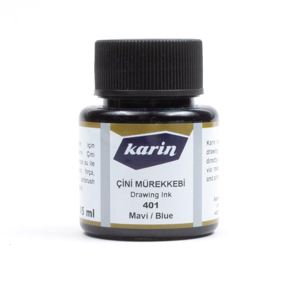 Karin Çini Mürekkebi 45ml 401 Mavi