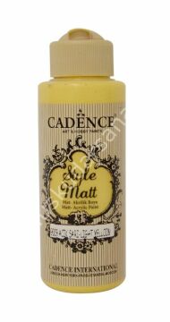 Cadence Style Matt Akrilik Boya 120ml 9009 Açık sarı Light yellow