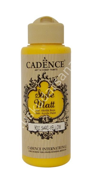 Cadence Style Matt Akrilik Boya 120ml 9011 Sarı Yellow