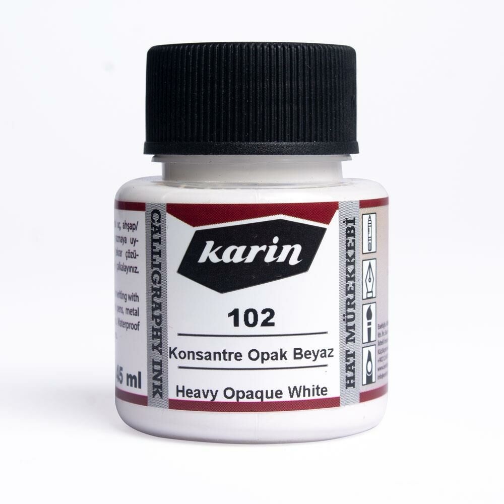 Karin Hat Mürekkebi 45ml Opak Beyaz 102