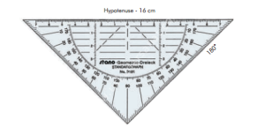 Standardgraph Geoder stano Gönye 16cm 9190