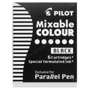 Pilot Parallel Pen Kaligrafi Kalemi Kartuşu- yedeği Siyah 6'lı Set