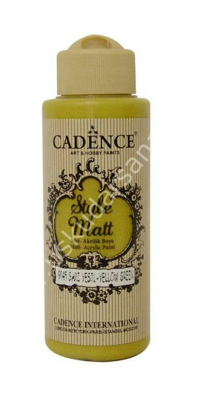 Cadence Style Matt Akrilik Boya 120ml 9045 Sarı yeşil Yellow green