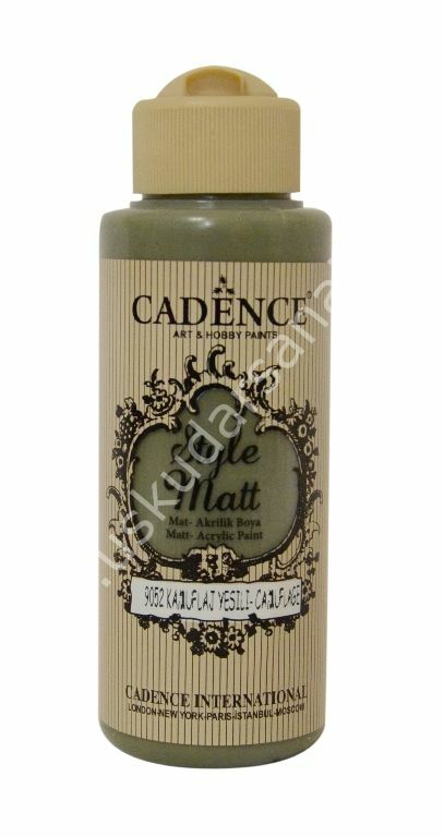 Cadence Style Matt Akrilik Boya 120ml 9052 Kamuflaj yeşili Camuflage green