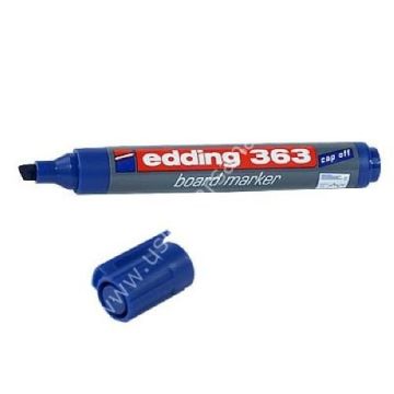Edding 363 Beyaz Tahta Kalemi Kesik Uç Mavi