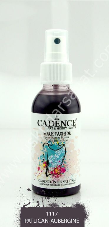 Cadence Your Fashion Sprey Kumaş Boyası 100ml 1117 Patlıcan