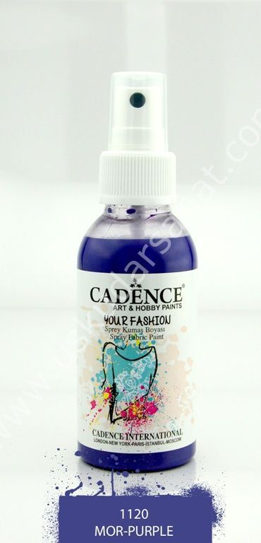 Cadence Your Fashion Sprey Kumaş Boyası 100ml 1120 Mor- Purple