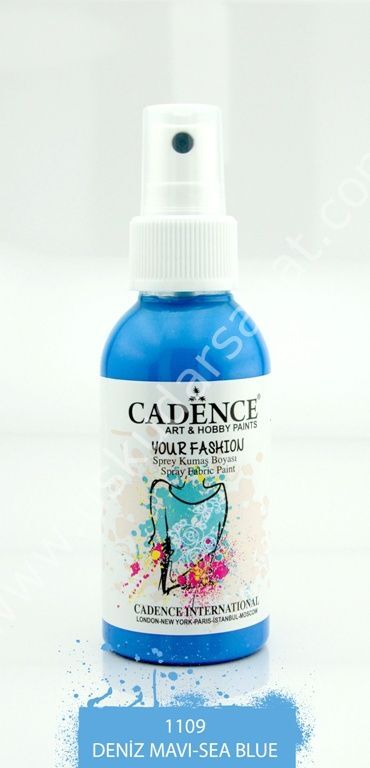 Cadence Your Fashion Sprey Kumaş Boyası 100ml 1109 Deniz Mavi