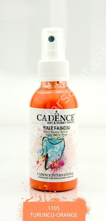 Cadence Your Fashion Sprey Kumaş Boyası 100ml 1105 Portakal