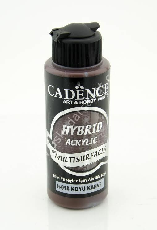 Cadence Hybrid Multisurfaces Akrilik Boya 120ml  H-018 KOYU KAHVE